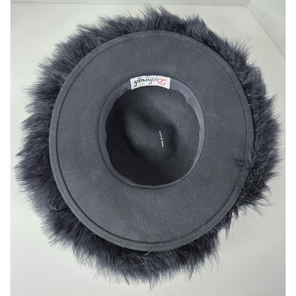 Vintage Deborah New York Black Funeral Fashion Hat Made In USA - Picture 4 of 9